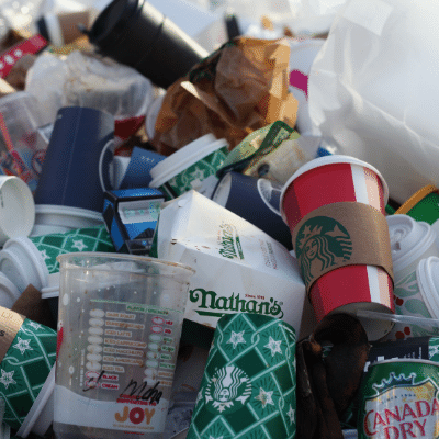 Food packaging rubbish