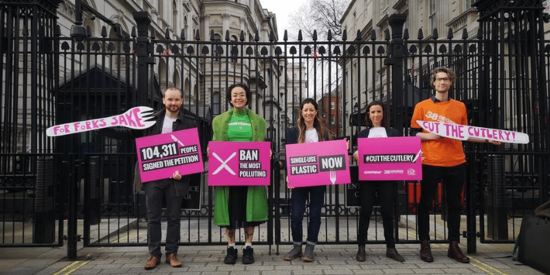 Cut Cutlery Petition Hand in