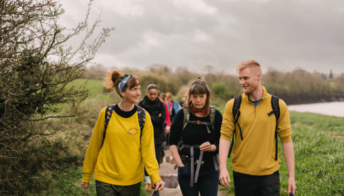 Team on Big Green Hike